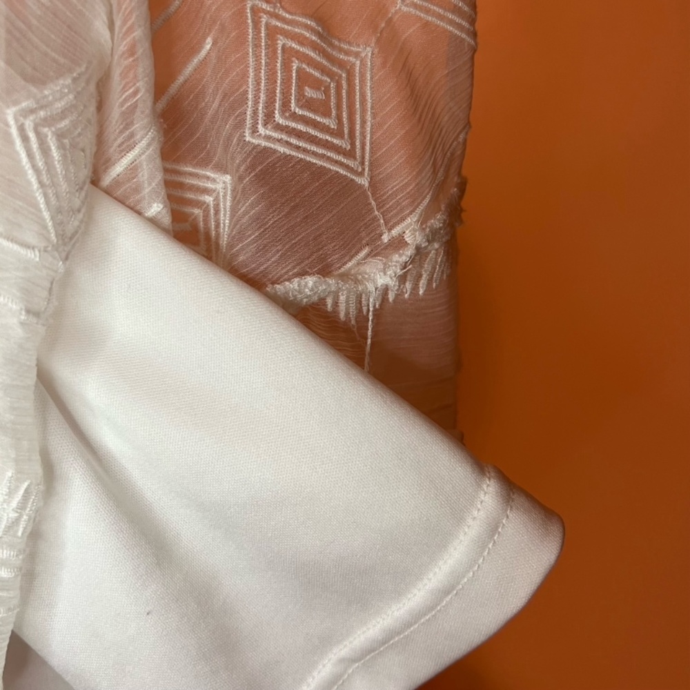 GAP Knee Length Sheer w/ Lining Geometric Pattern Dress - Picture 10 of 11